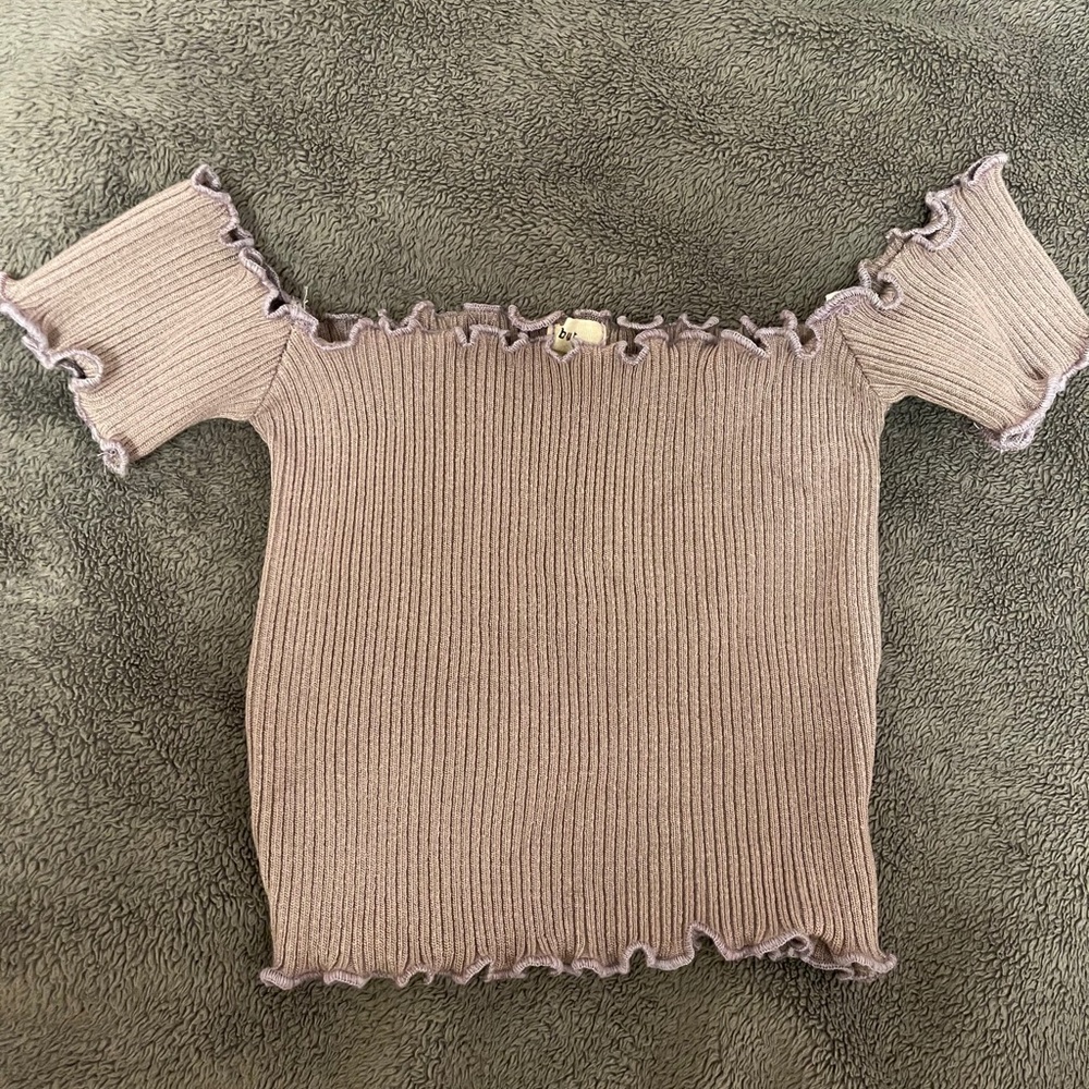 Purple crop top